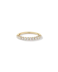 0.60 Carat TW Claw Set Round Brilliant Laboratory-Grown Diamond Wedding Ring in 14kt Yellow Gold
