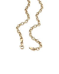 55cm (22") Belcher Fob Chain in 10kt Yellow Gold