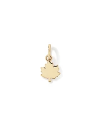 Canadian Red Maple Leaf Pendant in 10kt Yellow Gold
