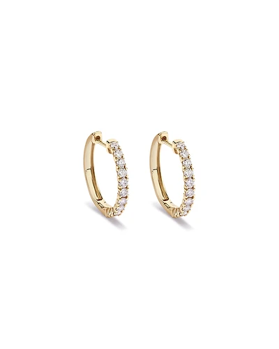 0.50 Carat TW Diamond Ethereal Huggie Earrings in 10kt Yellow Gold