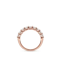1.30 Carat TW Round Brilliant Laboratory-Grown Diamond Wedding Ring in 14kt Rose Gold