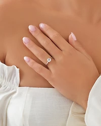 Carat TW Round Brilliant Laboratory-Grown Diamond Solitaire Engagement Ring in 14kt Gold