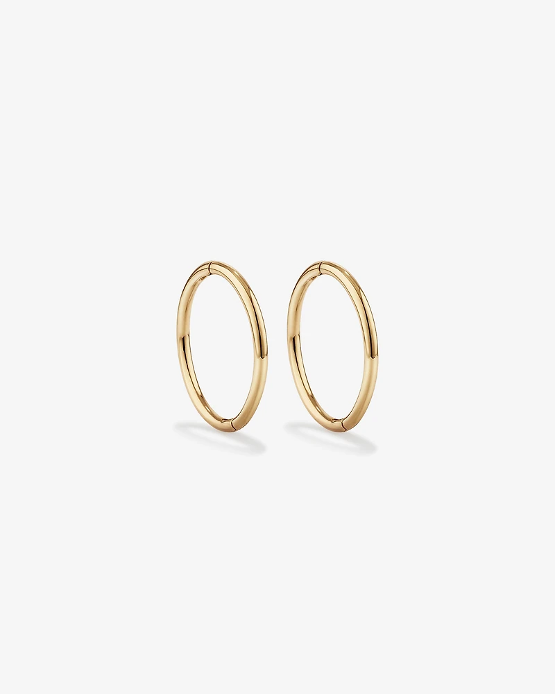12mm Sleepers in 10kt Yellow Gold
