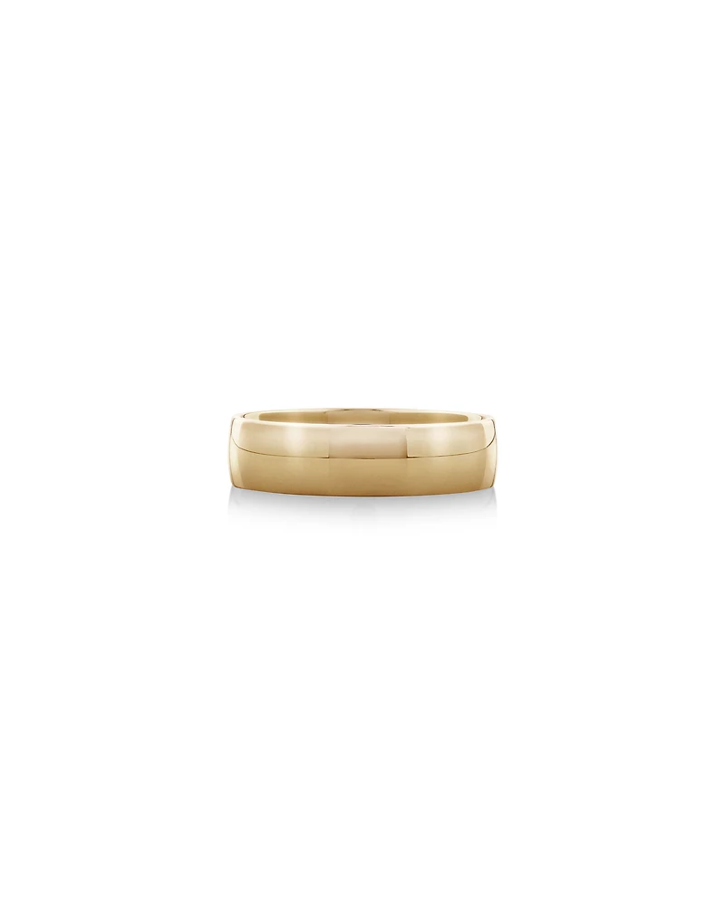 Half Round Wedding Band in 10kt Yellow Gold