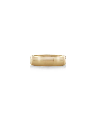 Half Round Wedding Band in 10kt Yellow Gold