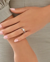 Engagement Ring with 1 1/4 Carat TW of Diamonds in 14kt White Gold