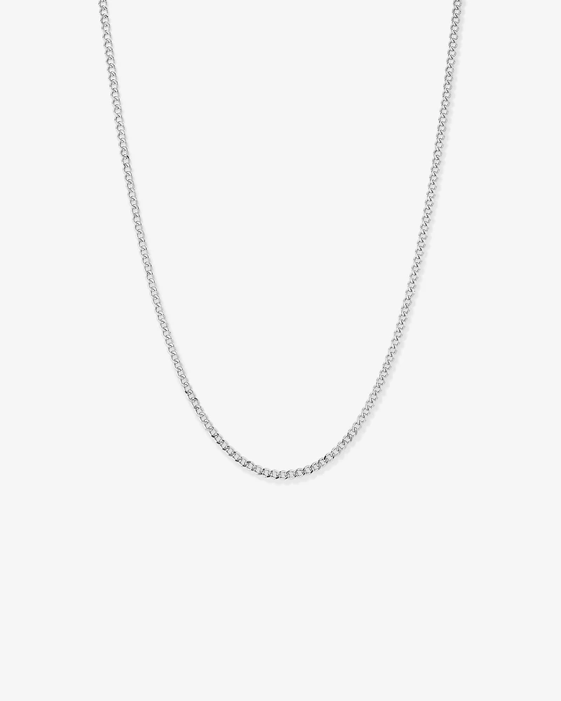 55cm (20") 3.75mm Width Semi Solid Diamond Cut Curb Chain in 10kt Gold