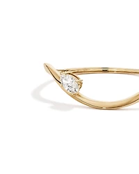 2.00 Carat TW Laboratory-Grown Diamond Oval Twist Bangle in 10kt Yellow Gold
