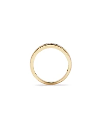 1.00 Carat TW Round Brilliant Channel Set Wedding Band 10kt Yellow Gold