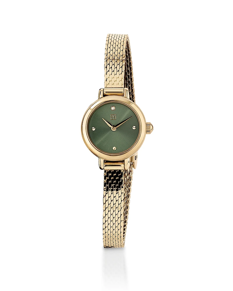 Ladies 19mm Petite Watch in Gold-Tone Stainless Steel