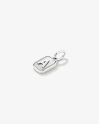Pendentif initiale Lettre A en nacre et argent sterling
