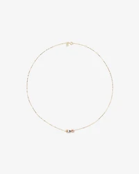 50cm (20'') Signature Connect Rondel Necklace in 10kt Yellow, Rose and White Gold