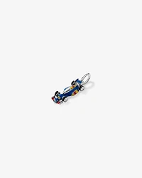Navy Racing Car Pendant in Sterling Silver