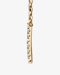 "V" Initial Necklace with 0.10 Carat TW of Diamonds in 10kt Yellow Gold