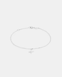 19cm (7.5") X Initial Bracelet in Sterling Silver