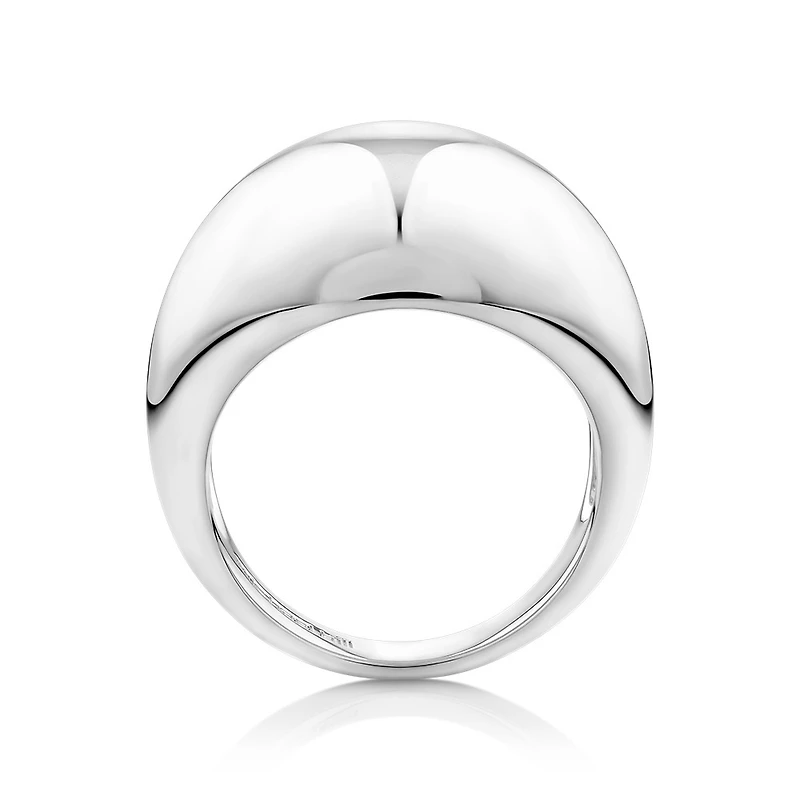 Wide Dome Ring in Sterling Silver