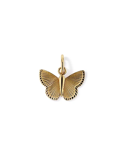 Sunray Butterfly Pendant in 10kt Yellow Gold