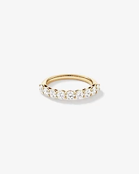 1.30 Carat TW Round Brilliant Laboratory-Grown Diamond Wedding Ring in 14kt Yellow Gold
