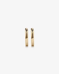 Petites boucles d'oreilles Huggie polies de 10 mm en or jaune 10 carats