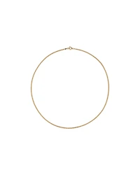 45cm (17") 2.1mm Width Solid Diamond Cut Curb Chain in 10kt Yellow Gold