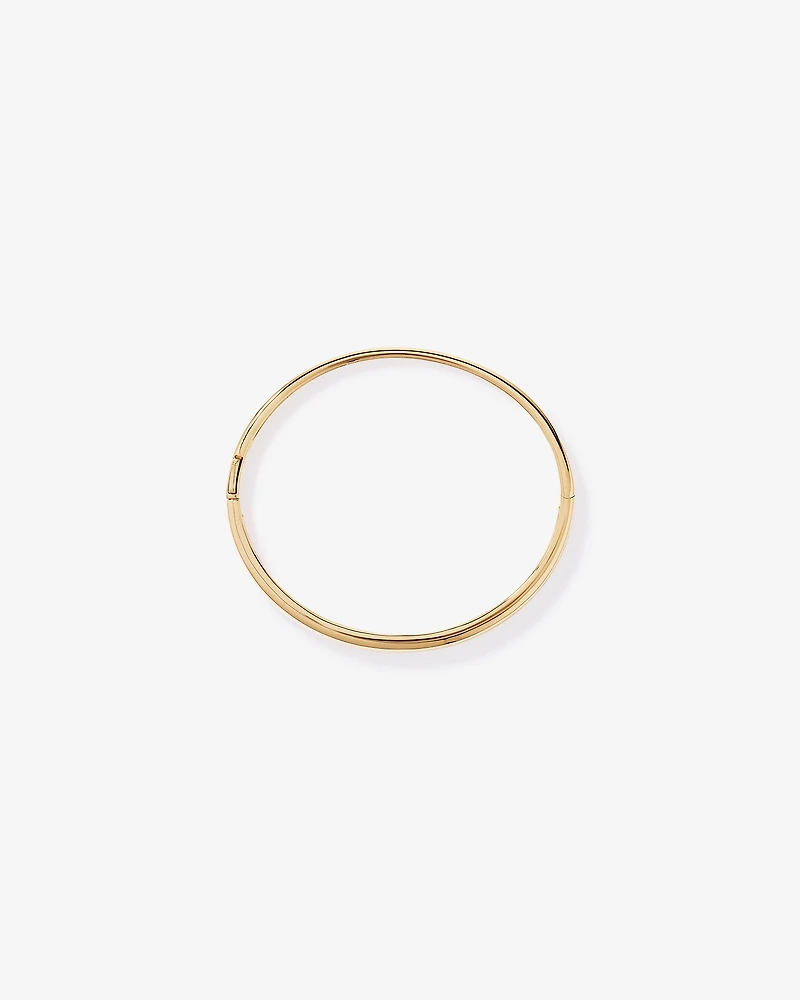 62mm Classic Polished Hinged Bangle in 18kt Vermeil