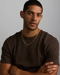 55cm (22") 6mm-6.5mm Width Curb Chain in 10kt Yellow Gold