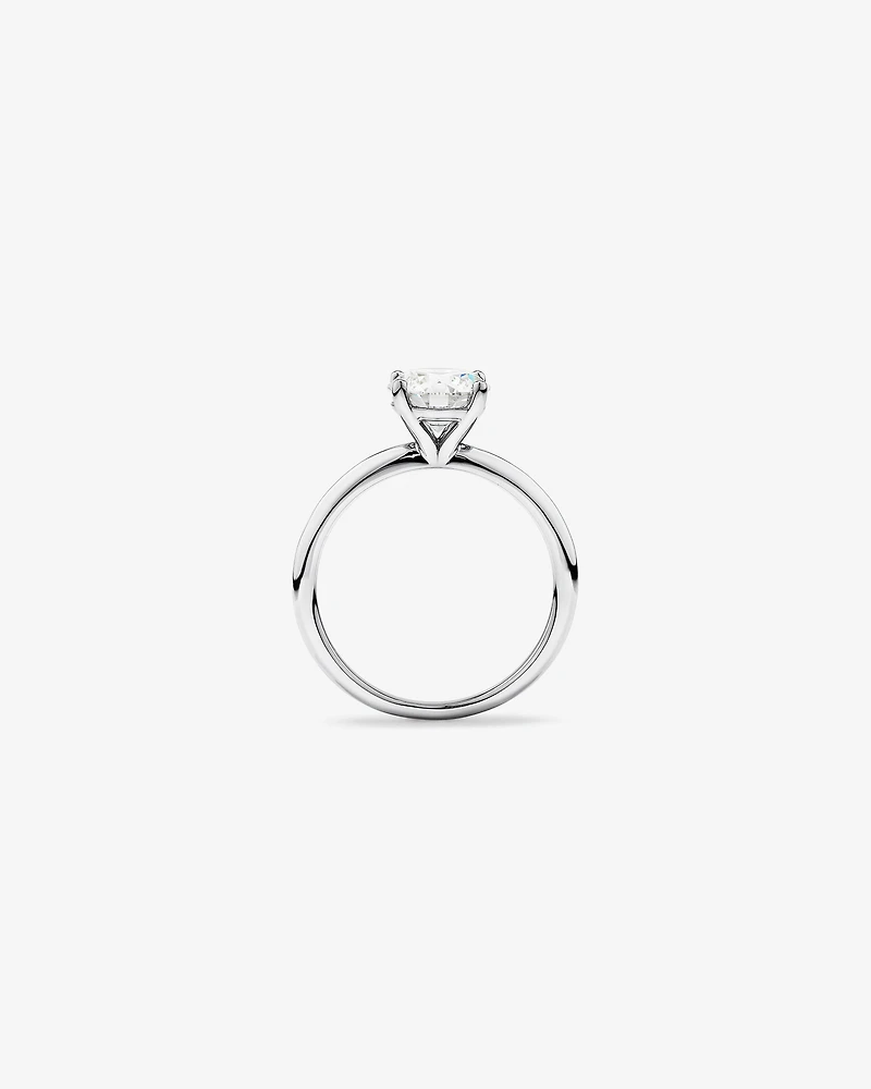1.50 Carat TW Round Brilliant Laboratory-Grown Diamond Solitaire Engagement Ring 14kt White Gold