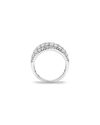 2.00 Carat TDW Laboratory-Grown Diamond Crossover Ring in 10kt White Gold