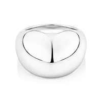 Wide Dome Ring in Sterling Silver
