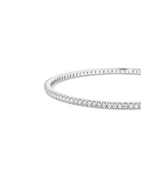 3.00 Carat TW Round Brilliant Laboratory-Grown Diamond Oval Eternity Bangle in 10kt White Gold
