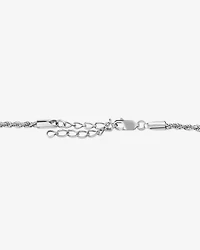 Bracelet à chaîne cordelette en argent sterling de 24 cm de long et de 2,5 à 3 mm de large