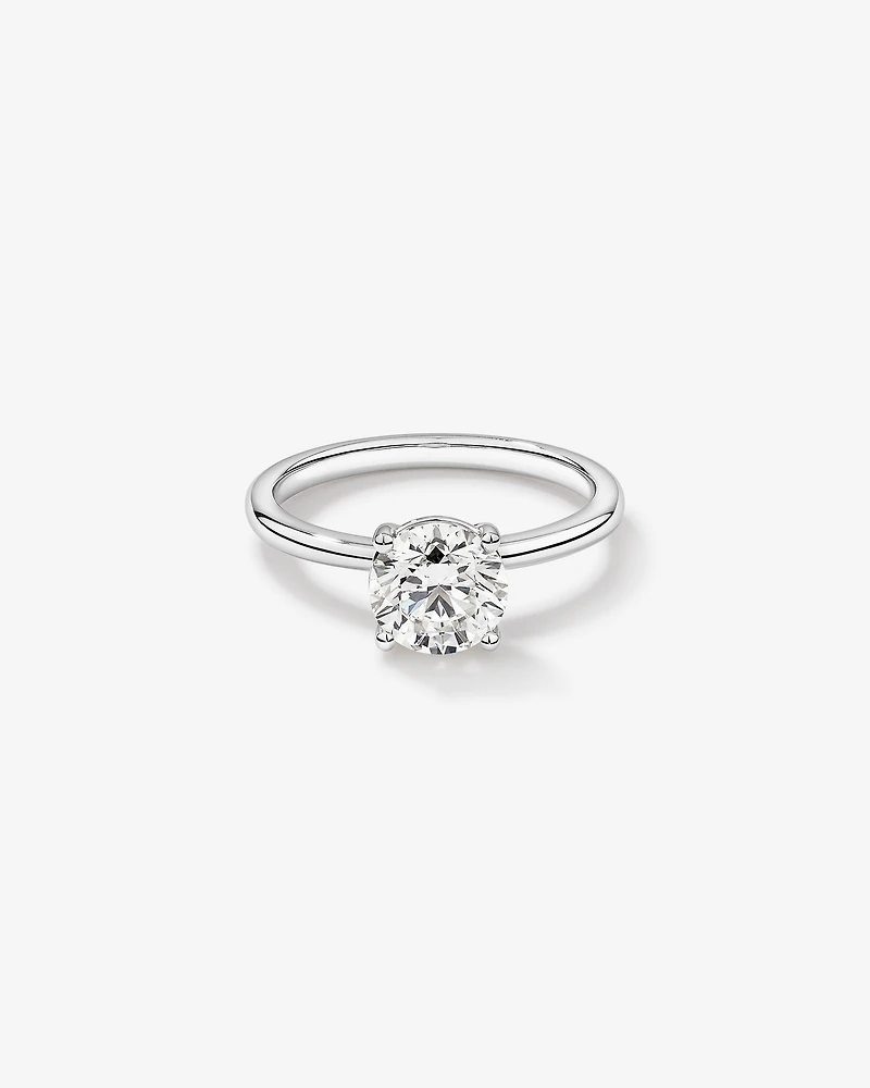 1.50 Carat TW Round Brilliant Canadian Diamond Solitaire in 18kt White Gold