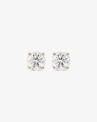 2.00 Carat TW Diamond Solitaire Stud Earrings in 18kt Yellow Gold