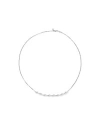 Cubic Zirconia Vine Necklace in Sterling Silver