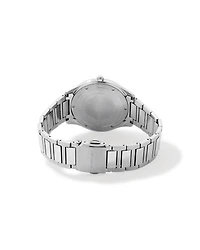 Quartz Watch with Deep Blue Dial in Stainless Steel