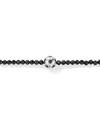Bracelet de perles de ballon de soccer de 21 cm en argent sterling