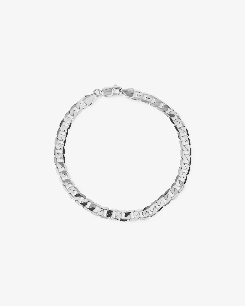 19cm (22") 6mm-6.5mm Width Curb Bracelet in 10kt Gold