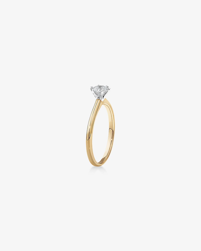 Michael Hill Solitaire Engagement Ring with a 0.50 Carat TW Diamond with the De Beers Code of Origin in 18kt Yellow & White Gold