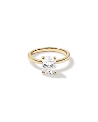 2.00 Carat TW Elongated Cushion Cut Lab-Grown Diamond Solitaire Engagement Ring 14kt Yellow Gold