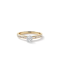 Carat TW Round Brilliant Signature 101 Diamond Ring in 14kt Yellow & White Gold