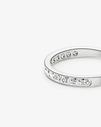 0.50 Carat TW Round Brilliant Third Channel Set Ring 18kt White Gold