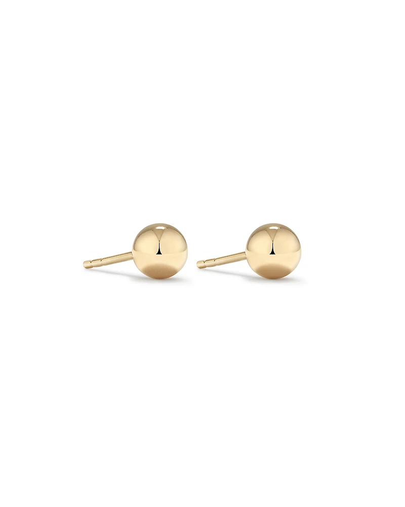 5mm Ball Stud Earrings 10kt Yellow Gold