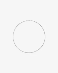 55cm (22") 3.5mm Width Miami Curb Chain Necklace in Sterling Silver