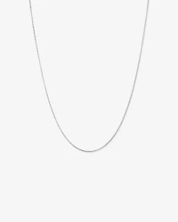 50cm (20") 1.25mm Width Round Box Chain Necklace in Sterling Silver
