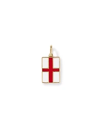 Pendentif du drapeau de l’Angleterre en 18 carots Vermeil