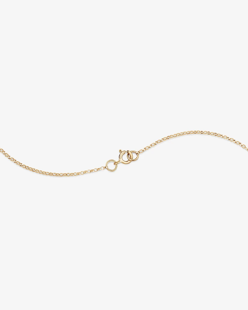 "C" Initial Necklace with 0.10 Carat TW of Diamonds in 10kt Yellow Gold