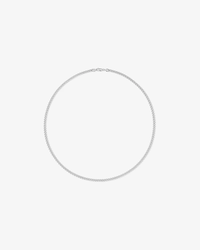 55cm (22") 4.2mm Width Semi Solid Diamond Cut Curb Chain in 10kt Gold