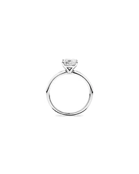 Bague de fiançailles en diamant solitaire taillée princesse laboratoire 1,25 carat or blanc 14 carats