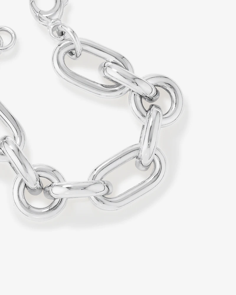Bracelet à maillons audacieux en argent sterling