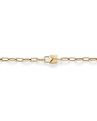 Signature Lock Bracelet in 10kt Yellow Gold